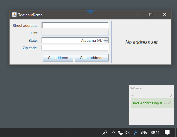 Application connected